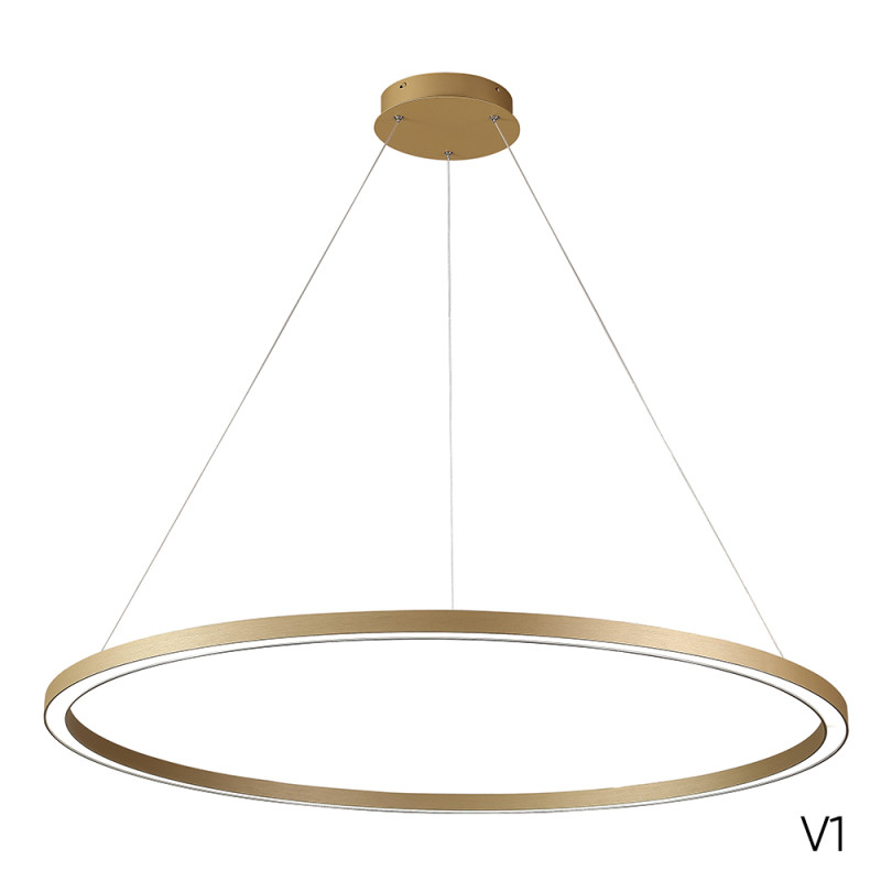 Светильник 100 см, 88W, 3000-6300K, Crystal Lux FORTUNA SP88W LED GOLD, золото
