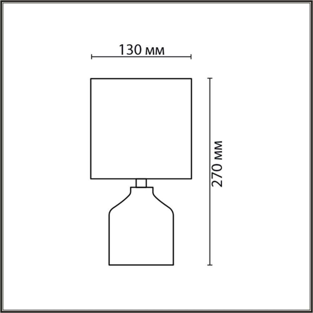 Настольная лампа 13*13*27 см, 1*E14*40W, Lumion Inina 8175/1T, коричневый