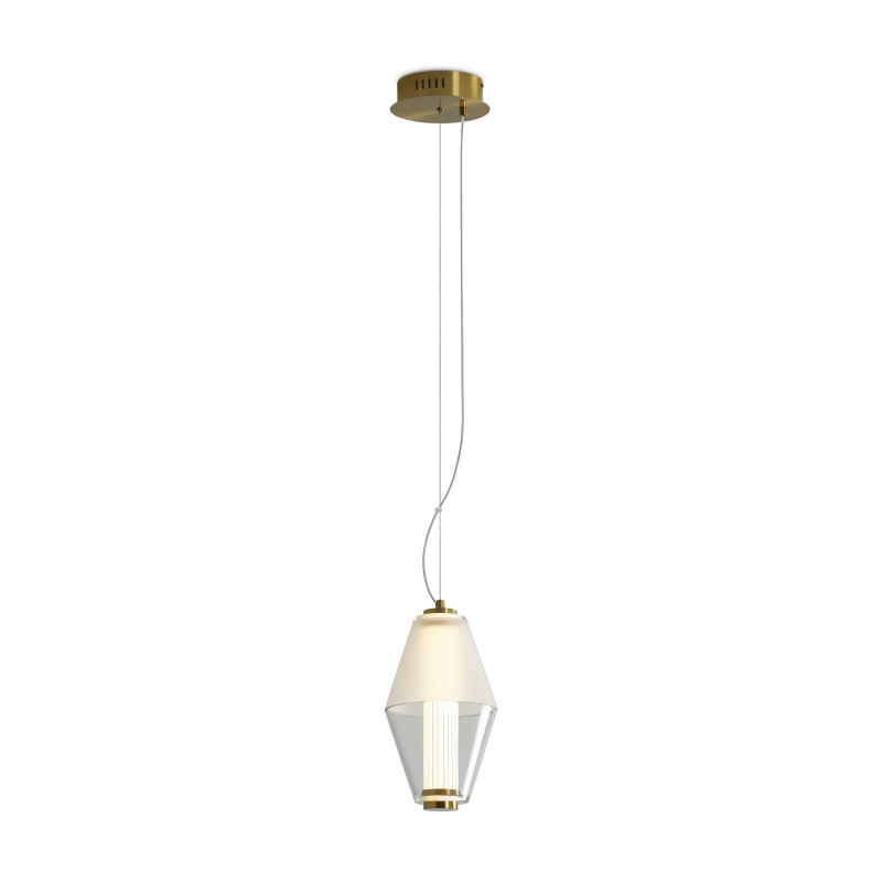 Светильник 17 см, 8W, 3000K, Freya Plum FR6137PL-L6BT, латунь