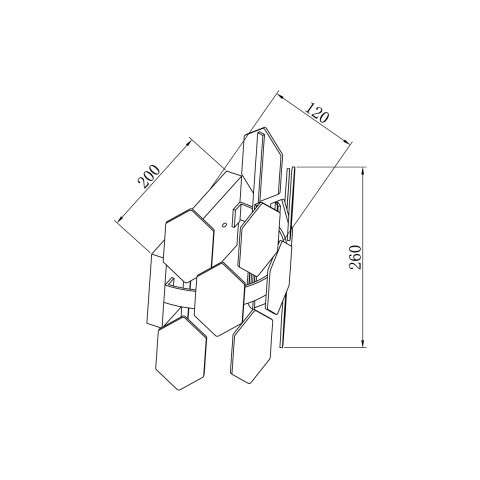 Бра 12*20*26 см, 2*G9 хром Vele Luce Polaris VL4153W01
