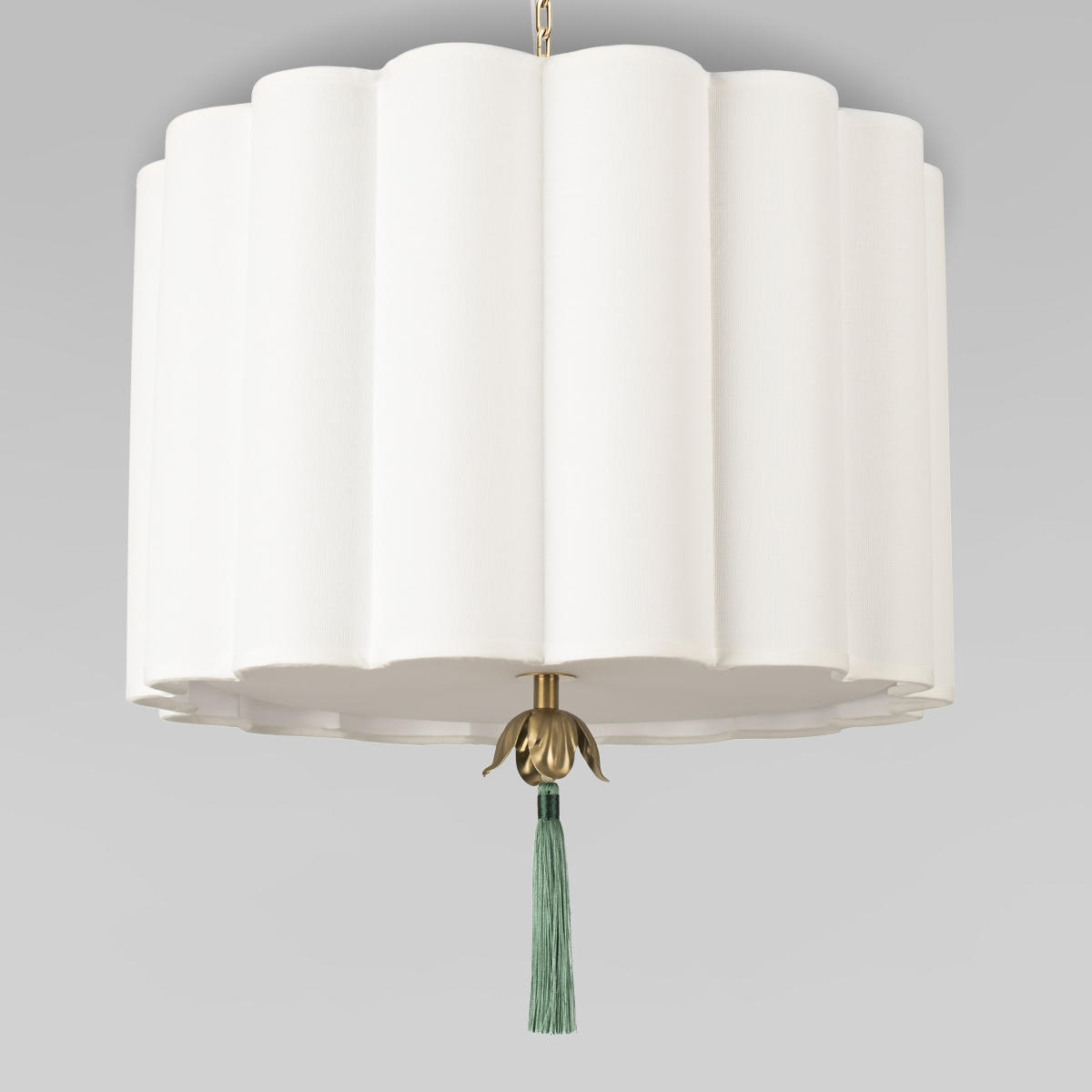 Подвесной светильник 40,7*49 см, 3*E14 LOFT IT Mellow 10306P Light linen латунь