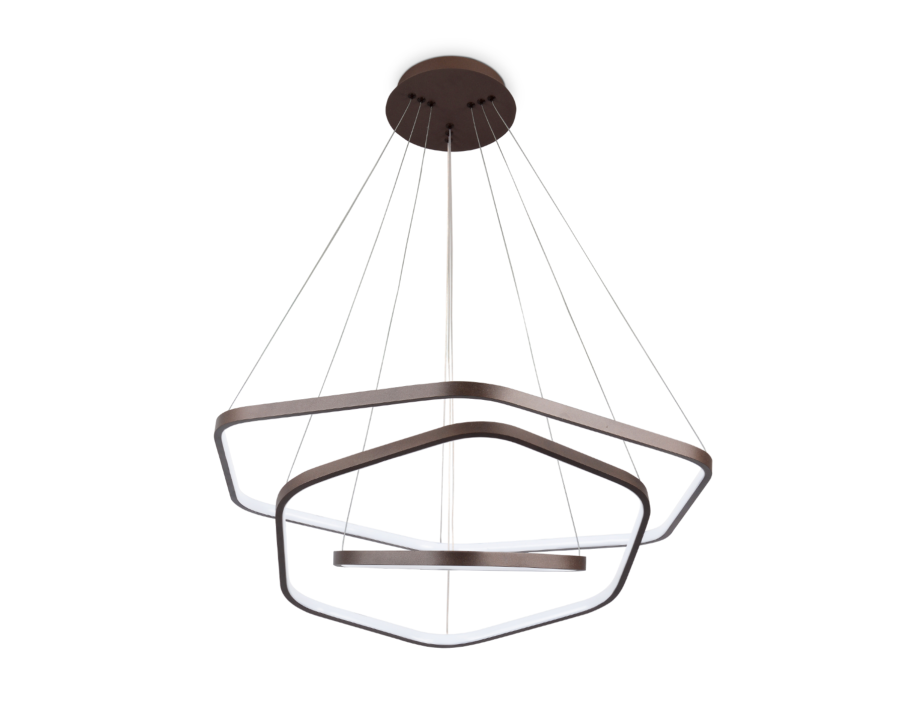 Светильник подвесной 40*120 см, LED 84W, 4200К, кофе Ambrella Comfort Line FL366