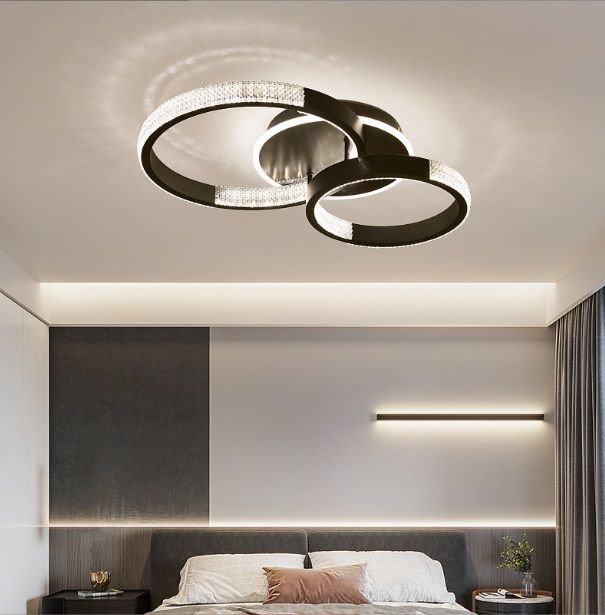 Светильник (2202-400-2BK) SPF-9406 ЧЕРНЫЙ  D630*400/H110/2/LED/2*56W 3 режима без ПДУ TERRA 24-12
