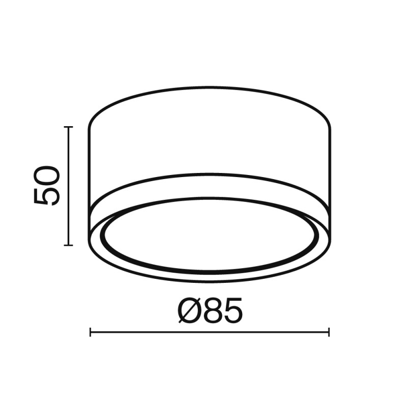 Светильник 9*9 см, GX53, IP20 Technical C086CL-GX53-SRD-W, белый
