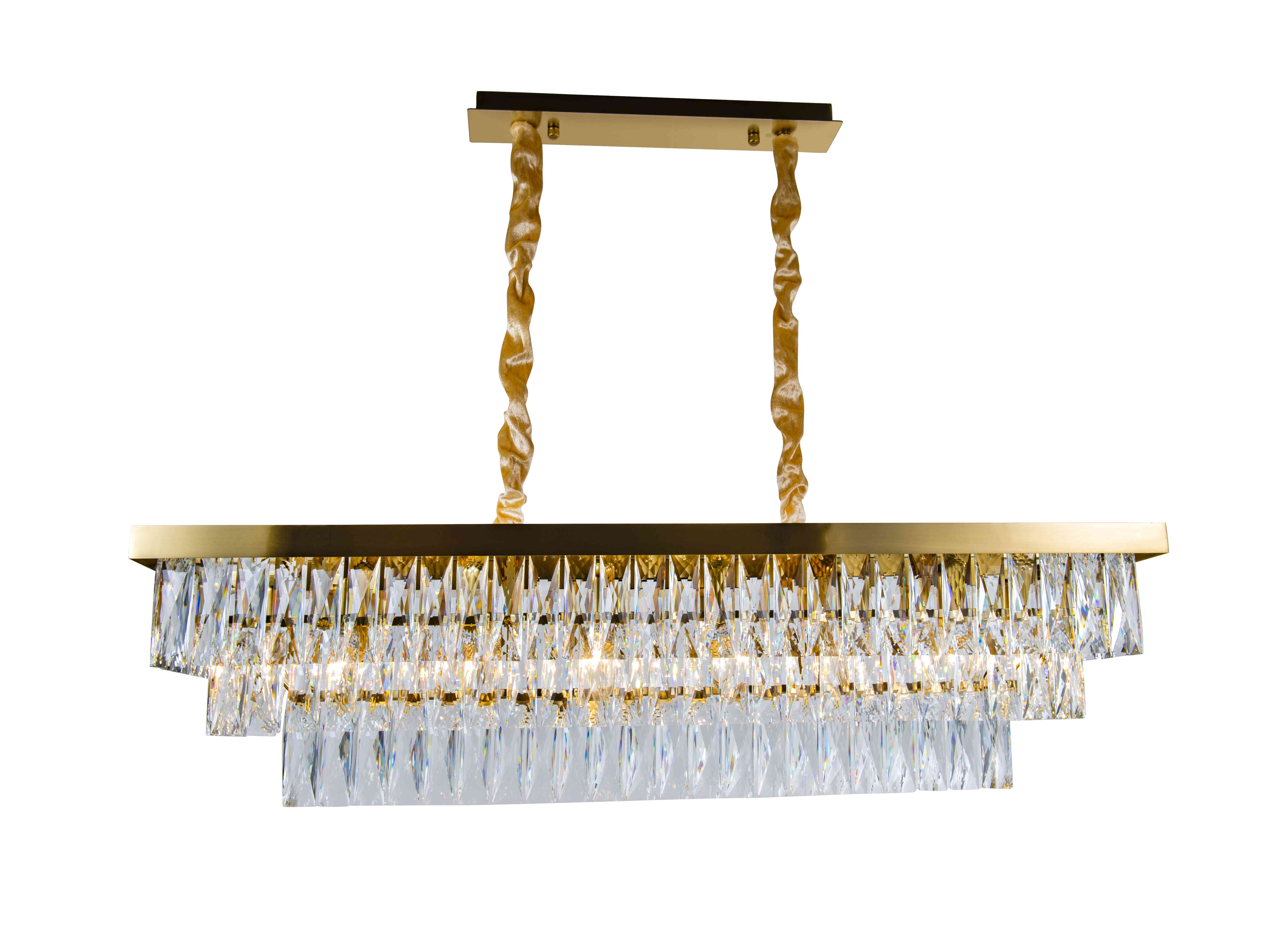 Люстра 1000*300*270, 14*E14, 40W NewRgy Cristallo 2431P/14A PT BRS +CL, PT BRS+CL