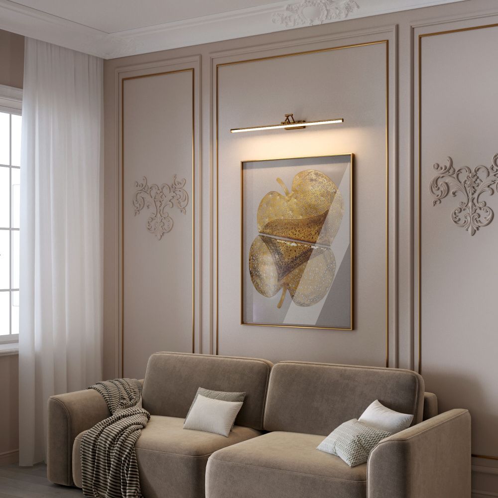 Светильник настенный светодиодный 89 см, 18W, 4000K, Elektrostandard Monza 40156/LED, бронза