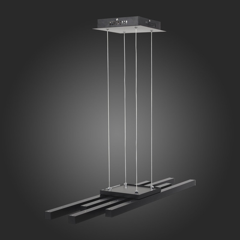 Люстра подвесная 100*28 см, 38W, 3000K/4000K/6000K ST LUCE SAMENTO SL933.403.04 Черный