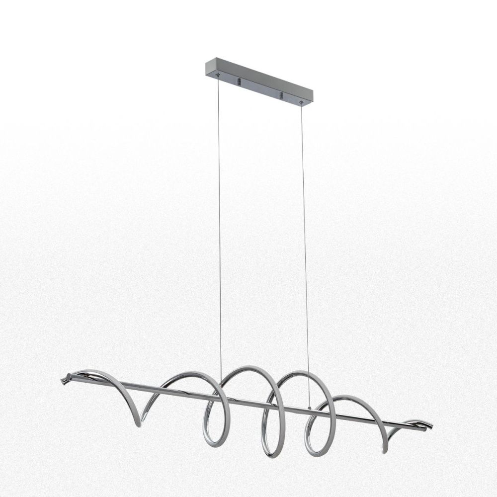 Подвесная люстра 120 см, 60W, 4000K, Citilux Джемини CL229061, хром