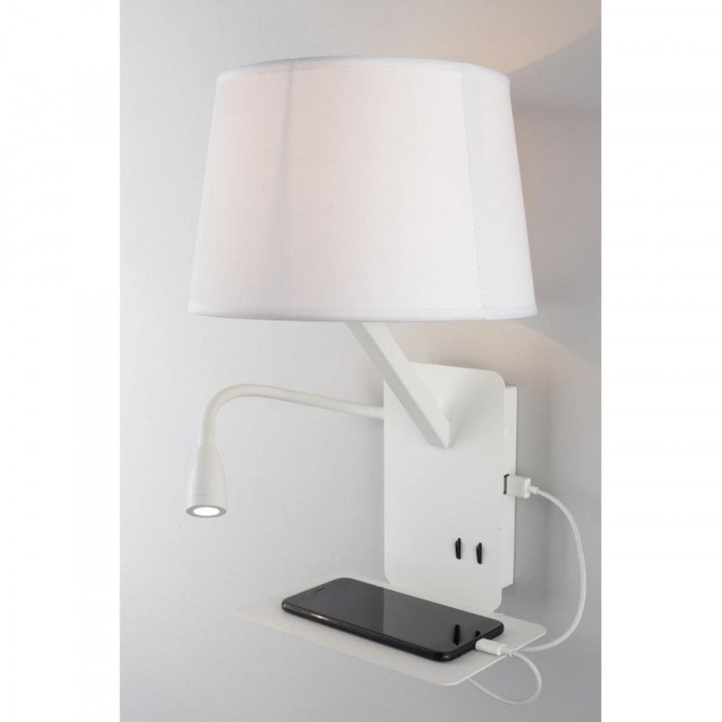 Бра 23*25*38,5 см, 2*E27, 60W, Omnilux Omnilux 628 OML-62801-02, белый