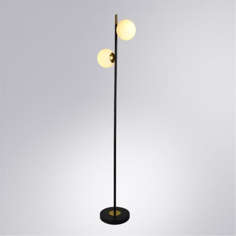 Торшер 35*25*165 см, 2*E14 черный Arte Lamp Alcor A2224PN-2BK