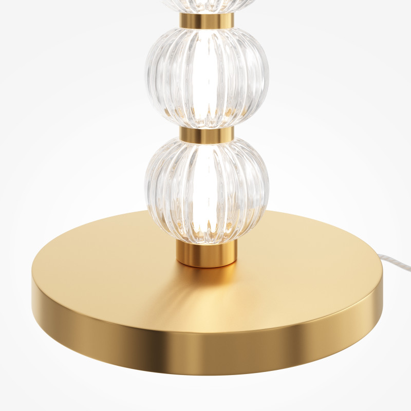 Торшер 25*25*132 см, LED, 33W, 3000К, Maytoni Amulet MOD555FL-L23G3K золотой