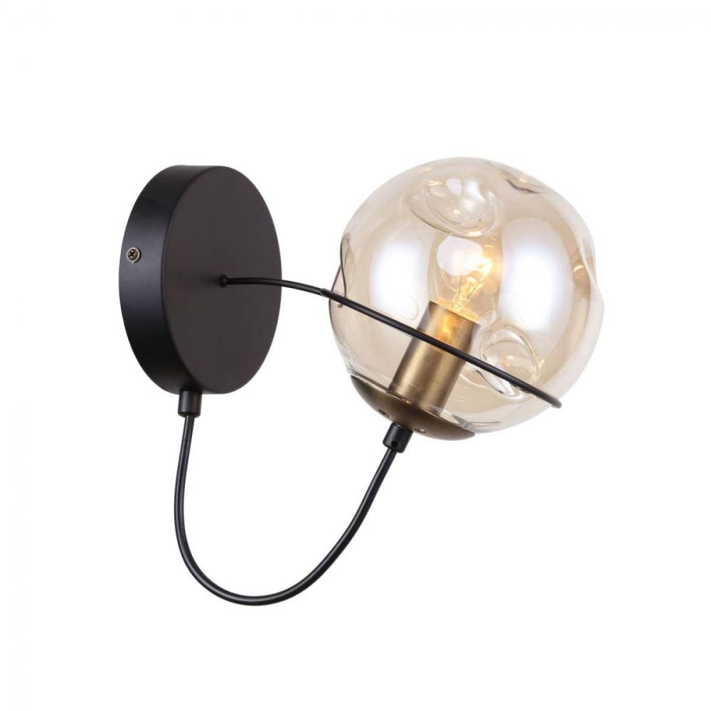 Бра F-Promo Grana 2202-1W, D230*W135*H210, черный и латунь