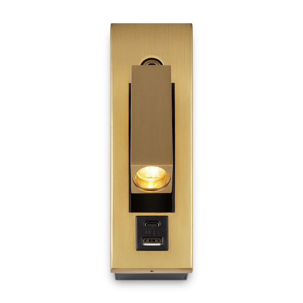 Бра 8*5,5*-17,5 см, 1*LED*3W, 2700K, Freya Шон / Shon FR5347WL-L3BR, Бронза