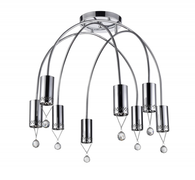 Потолочная люстра 56*56*58 см, 8*G9 хром Vele Luce Pioggia VL4283L08