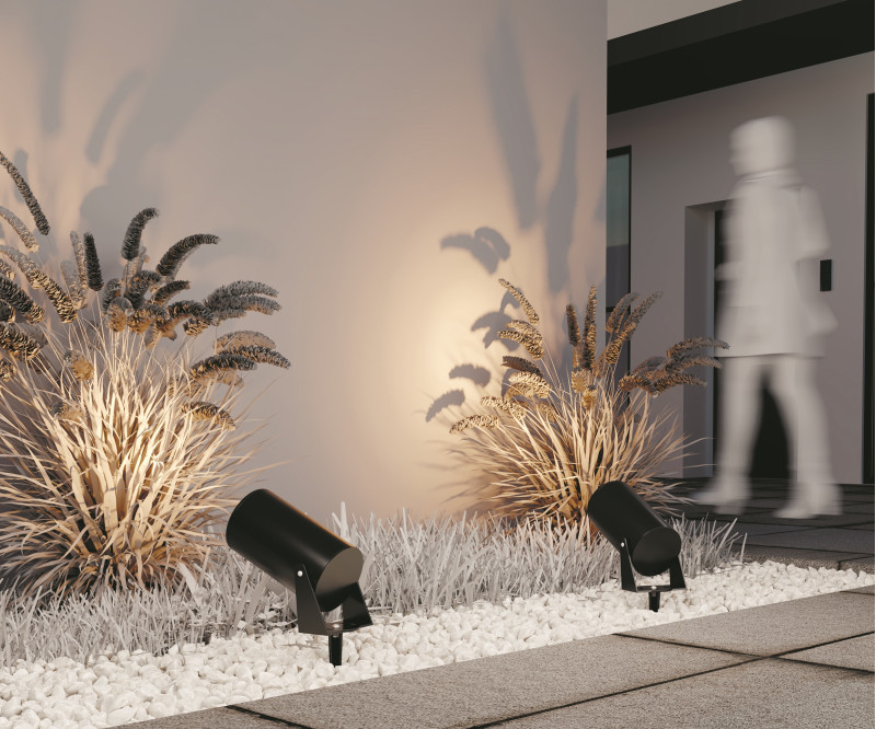 Ландшафтный светильник 23*13*19,2*26,7 см, LED*30W, 3000 К, Outdoor Bern O050FL-L30GF3K Maytoni Outdoor, Графит