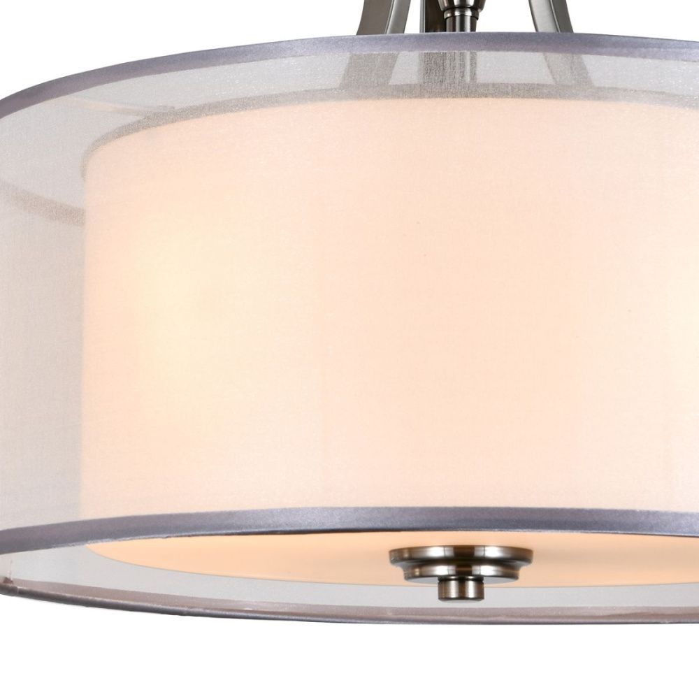 Потолочный светильник 40 см, Indigo Estro 13040/4C Nickel V000336, никель