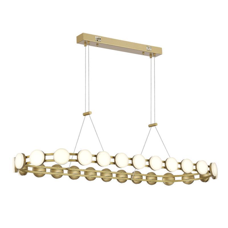 Подвесная люстра 110*42*120 см, 1*LED*50W, 4000K, ST-Luce Monro SL6610.203.26, золотой