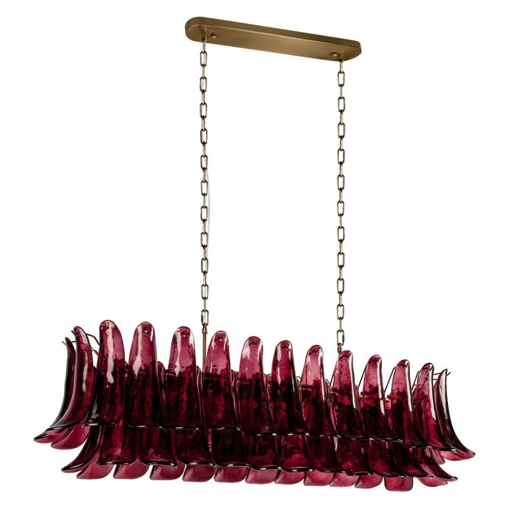 Подвесная люстра 120 см, Loft IT Lilou 10600/1200R Burgundy, бронза