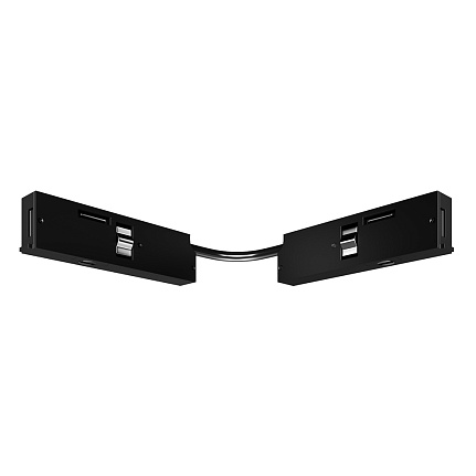 Коннектор питания угловой 7.5см Levity 0,5*3,9*1,1 см, Maytoni Technical Accessories for tracks Levity TRA184CPC-1B-7.5 черный
