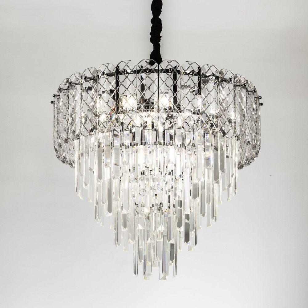 Подвесная люстра 55*55*110 см, Е14 10x40W, Хром MODELUX ML.20210.10R CR