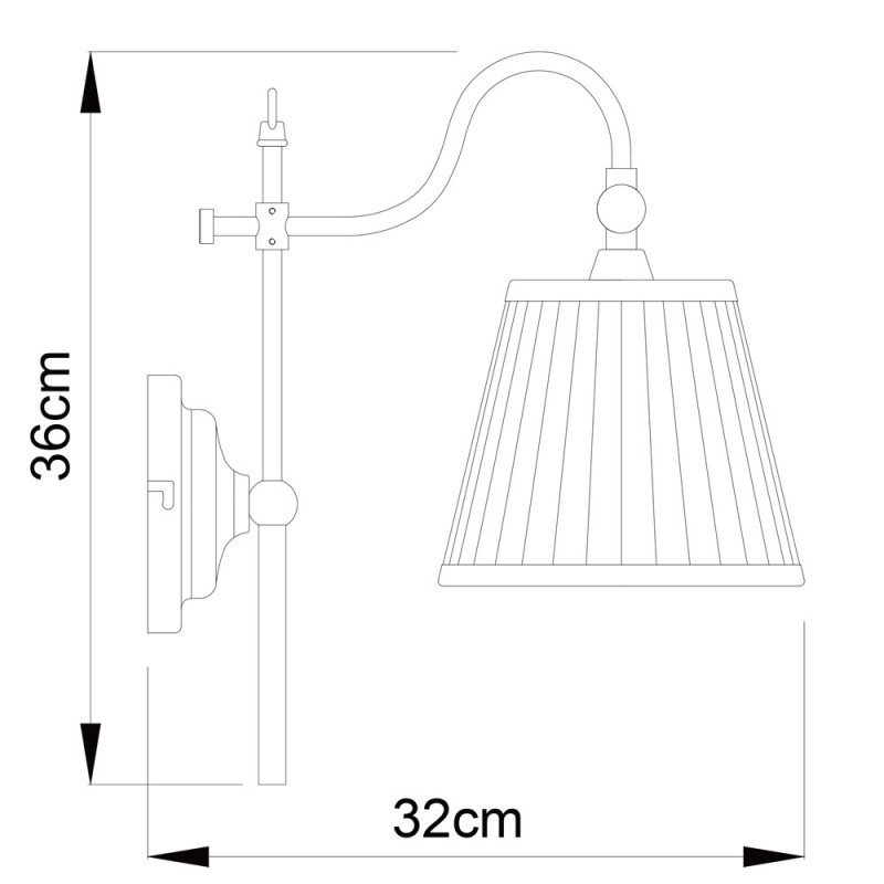 Бра Arte lamp Seville A1509AP-1PB медь