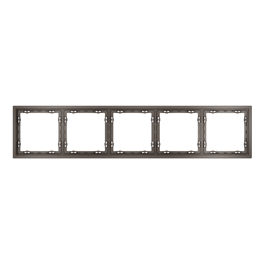 Рамка пластиковая S70 на 5 пост, капучино Voltum VLS100514