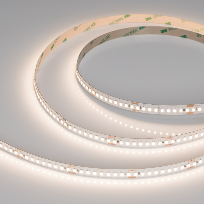 Лента UL-A180-10mm 24V Warm3500 (12 W/m, IP20, 5m) (Arlight, высок.эфф.180 лм/Вт) 044514. Цена указана за 5 метров. Продается кратно 5 метрам.