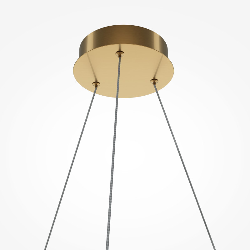 Подвесная люстра 60*60*318 см, LED, 45W, 3000К, Maytoni Breeze MOD281PL-L45BS3K латунный