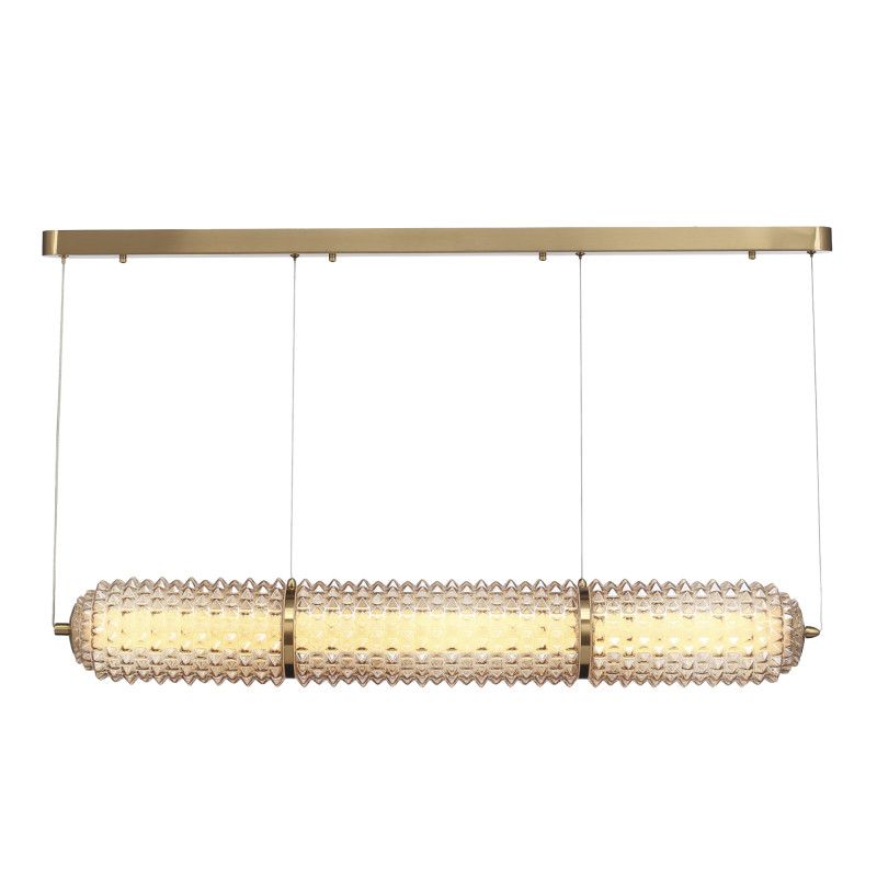 Подвесной светильник 104*15*150 см, 1*LED*37W, 4000K, ST-Luce Saguaro SL6144.313.01, латунный