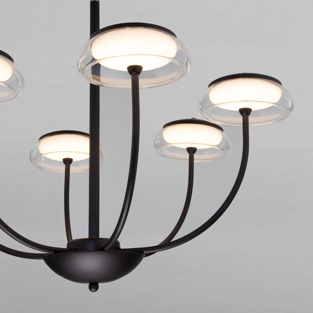 Светильник 65*65*93 см, LED*32W, 3000K, Eurosvet Fungo 50388 LED, черный, a068861
