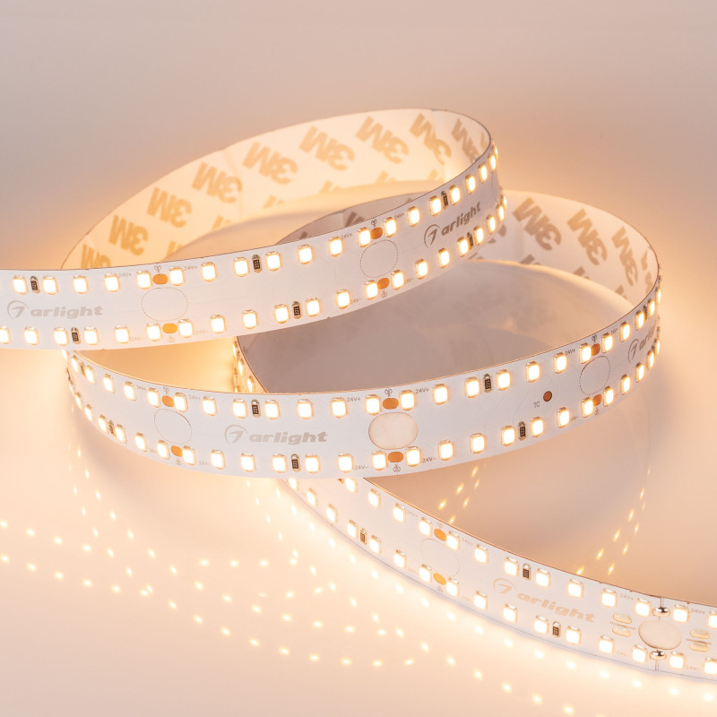 Лента S2-A280-20mm 24V Warm3000 (20 W/m, IP20, 2835, 2.5m), Arlight 023401(2). Цена указана за 2,5 метров. Продается кратно 2,5 метрам.