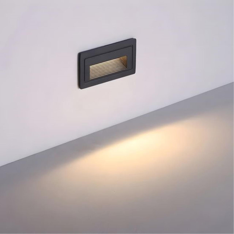 Встраиваемый светильник 10,5*4,5*6 см, 1*LED*3W 4200K Arte Lamp Piazza A7223IN-1BK черный