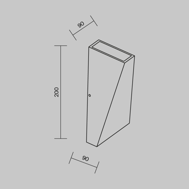 Уличный настенный светодиодный светильник Maytoni Times Square O580WL-L6W белый