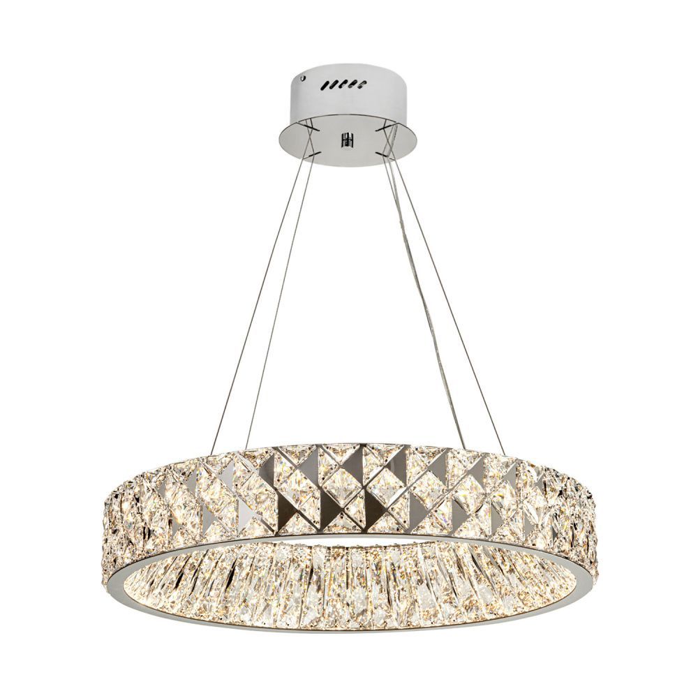 Люстра *60*10 см, LED*56W, 3000-6000K, Modelux  ML.335.600 CR, Хром