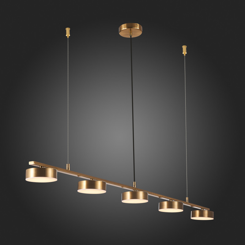 Светильник подвесной 118*10 см, 35W 3000K ST LUCE PANCES SL6000.303.05 Латунь