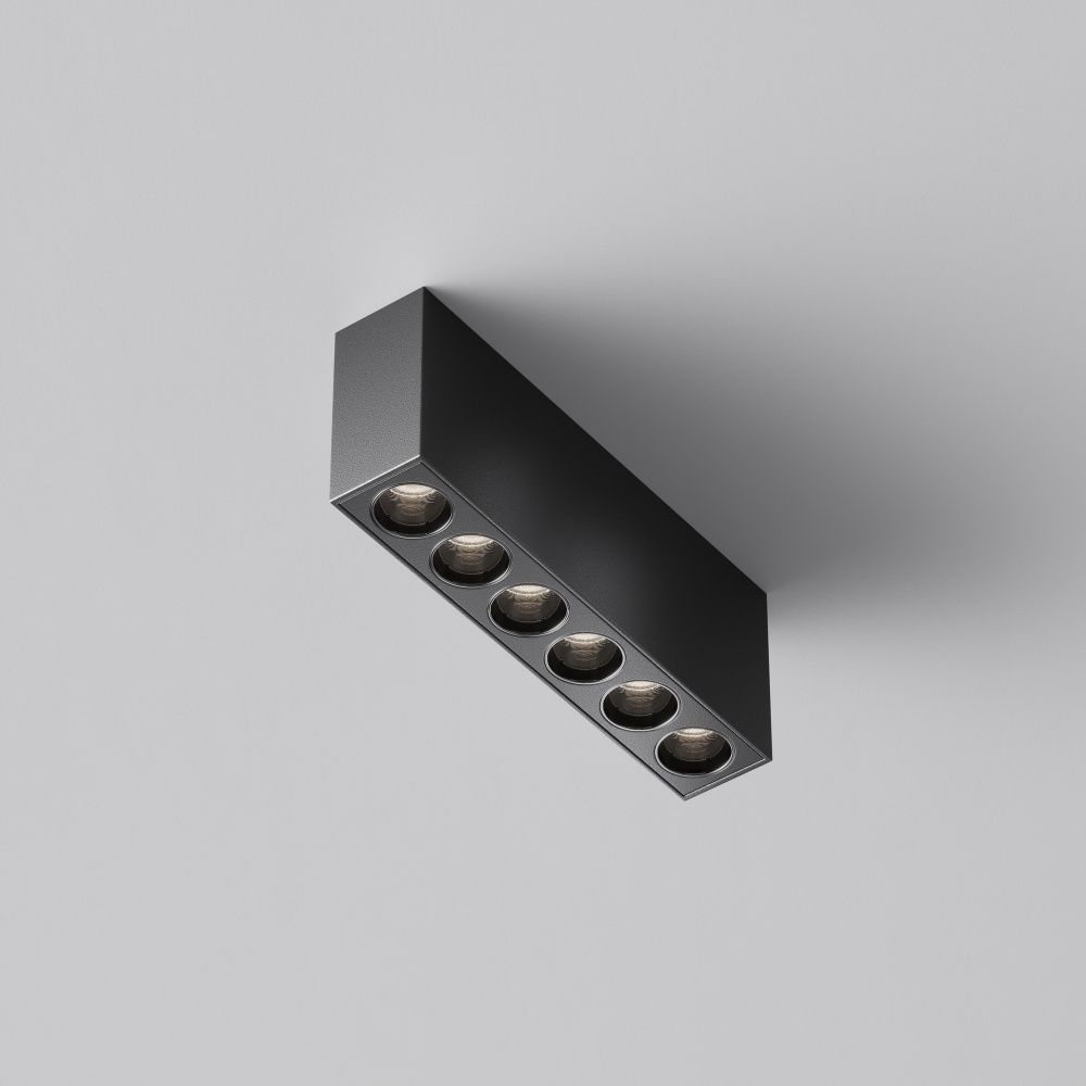 Потолочный светильник 3*5 см, *LED*12W, 0K, Maytoni Points C066CL-12W3-6K-B, Черный