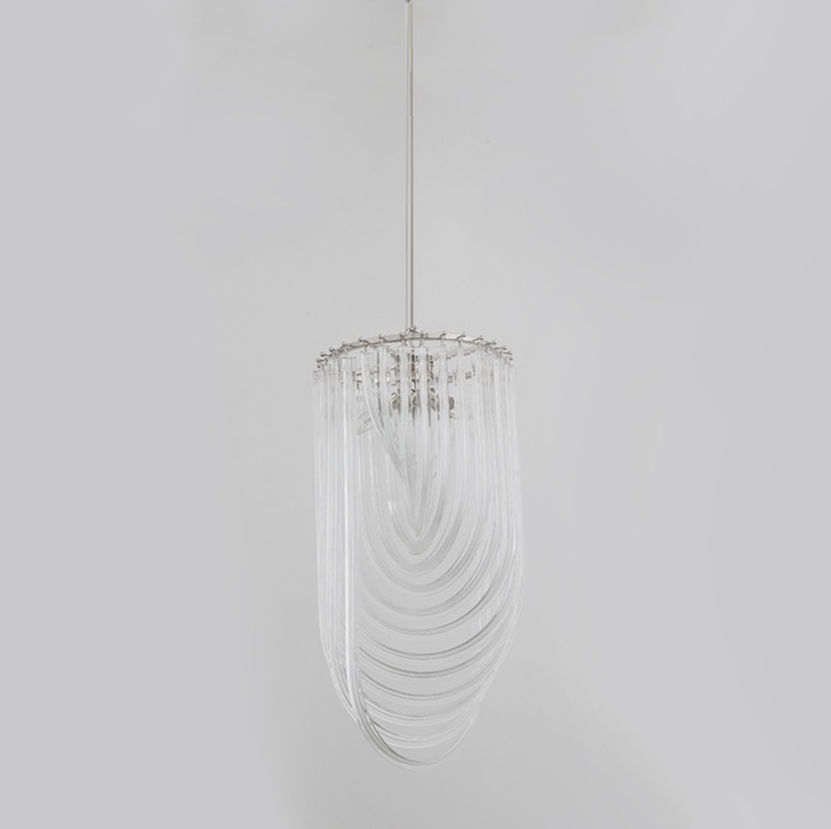 Светильник подвесной ElegantLight DZN-8396 ХРОМ D400/H800/3/E14/60W 22-12 CONCORD