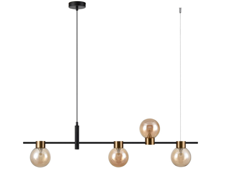 Подвесной светильник 12*102*150 см, 4*G9 черный Vele Luce Ideale VL5872P14