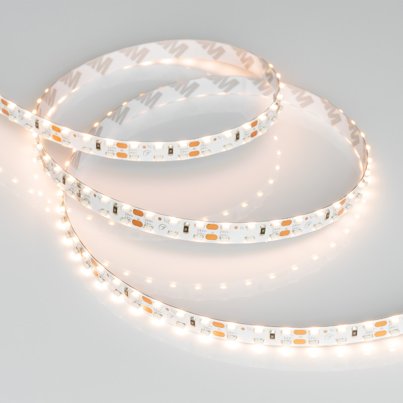 Лента RS 2-5000 24V Warm2700 2x2 8mm (3014, 240 LED/m, LUX) (Arlight, 14.4 Вт/м, IP20) 024467. Цена указана за 5 метров. Продается кратно 5 метрам.
