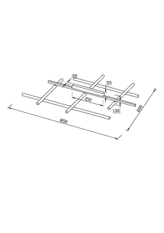 Накладной светильник 85*60*13 см, LED, 50W, 3000К, Maytoni Radiance MOD278CL-L50G3K золото матовое