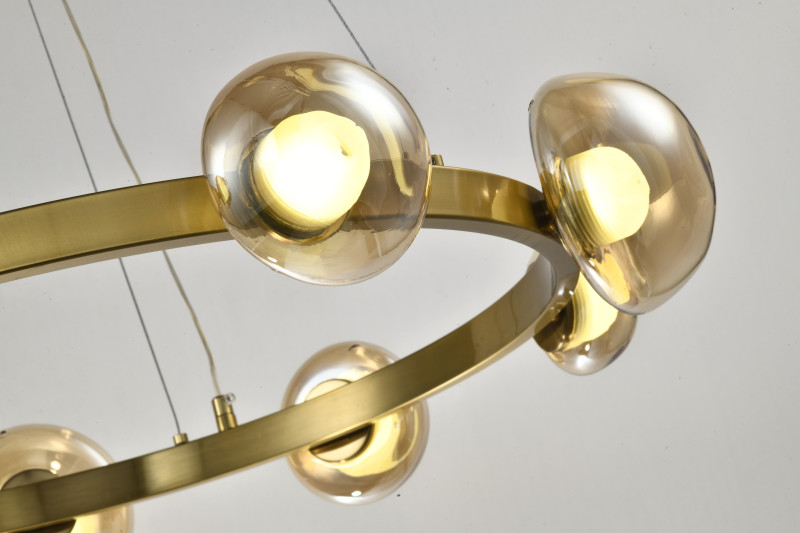 Подвесная люстра 68*150 см, LED, 36W, 3000K-6000K Zortes Fritto ZRS.1215.09, латунный