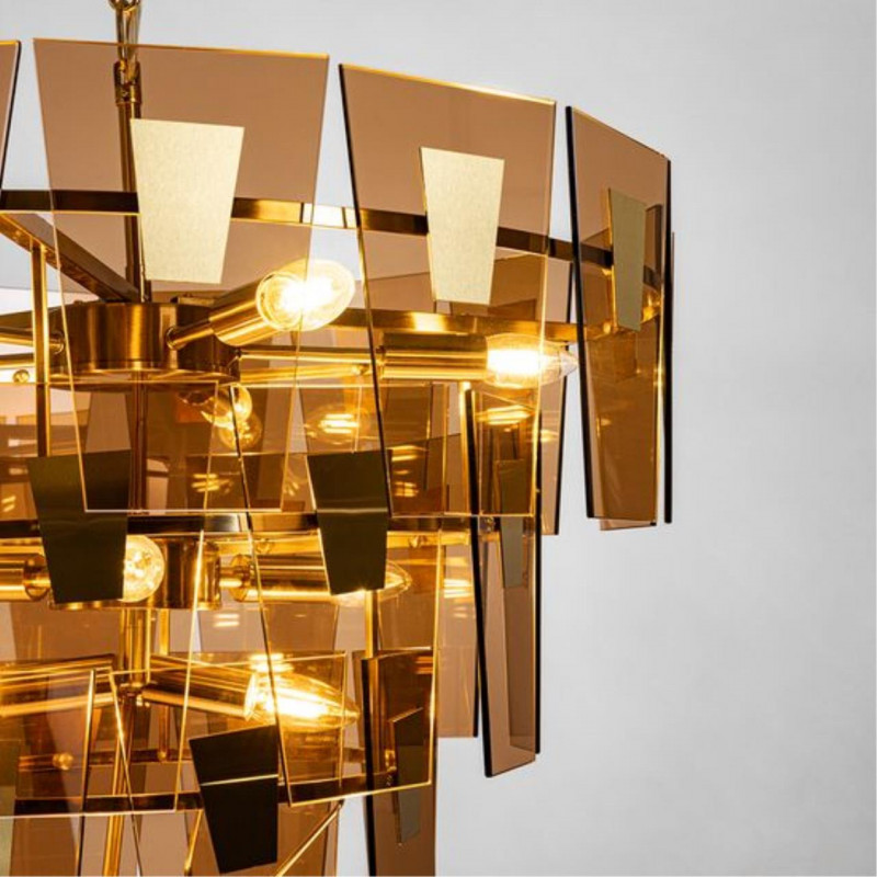 Светильник подвесной 66*61 см, 11*E14 полированная медь Arte lamp Sophia A4066LM-11PB