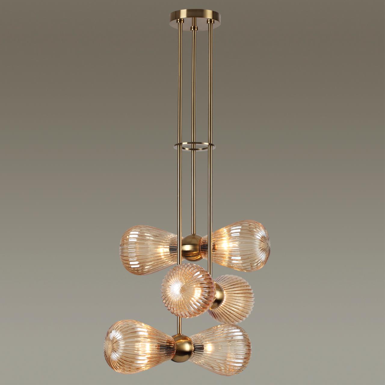 Светильник 50 см, Odeon Light Elica 5402/6, золото