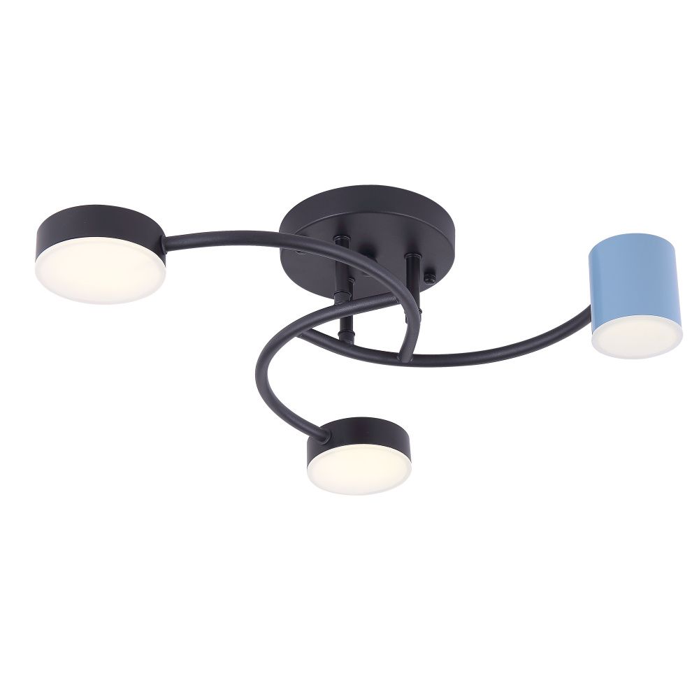 Потолочный светильник 48*48*15-15 см, *LED*6W, 4000K, Freya  FR6048CL-L6B, Черный