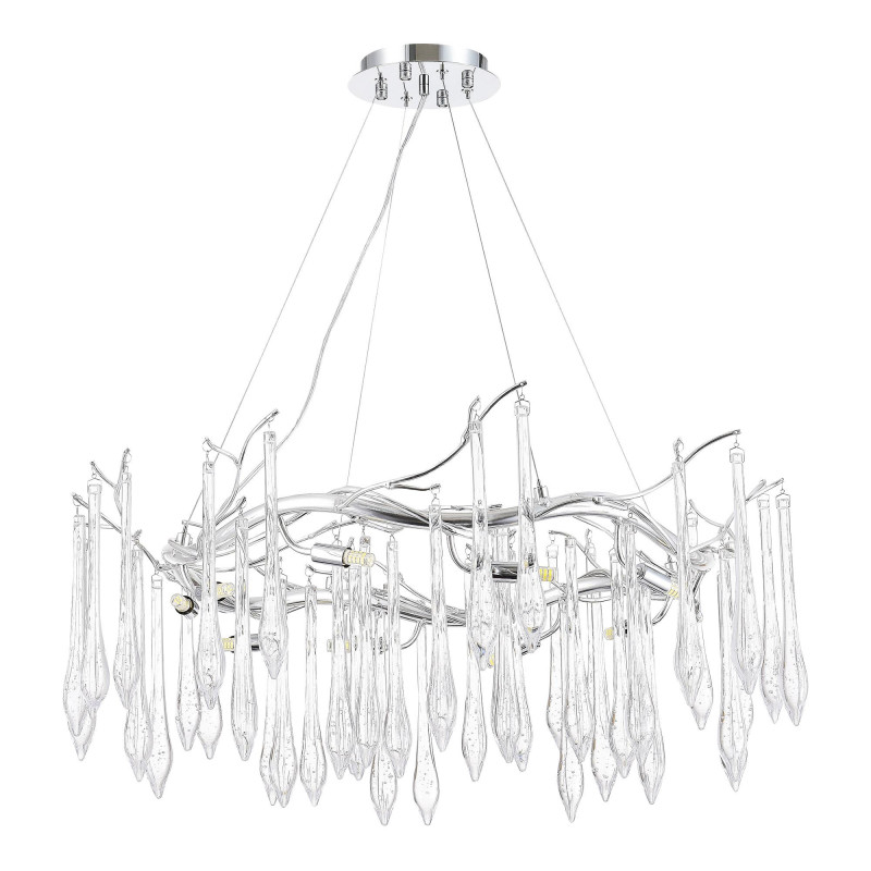 Светильник подвесной 80*40/150 см, 10*G9*5W 4000K ST LUCE Teardrops SL1660.103.10 хром