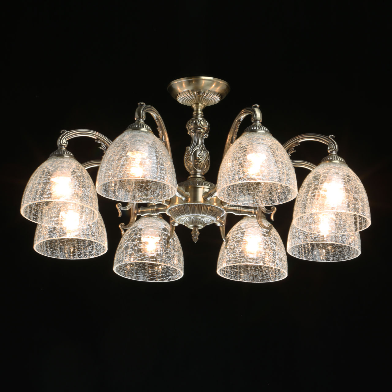 Люстра 73*31 см, 8*E27 античная бронза MW-Light Аманда 481015308