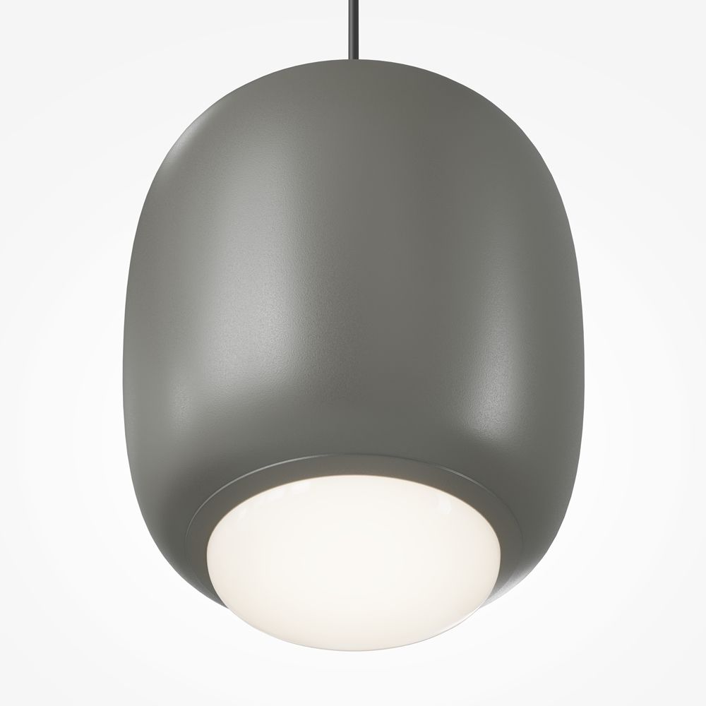 Подвесной светильник 23 см, 12W, 3000K, Maytoni MOD466PL-L12GR3K, серый