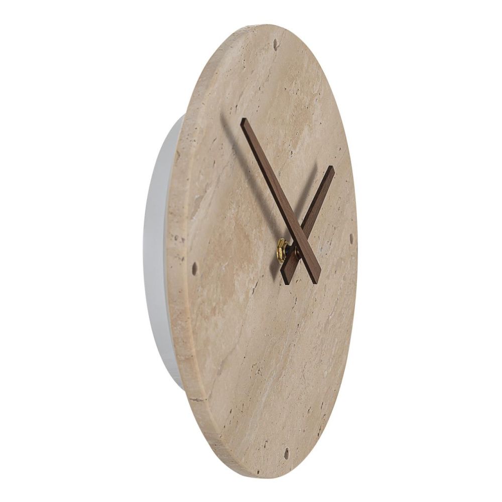 Светильник настенный с часами 23 см, 12W, 3000K, Citilux MARES CL246015 LED,  камень