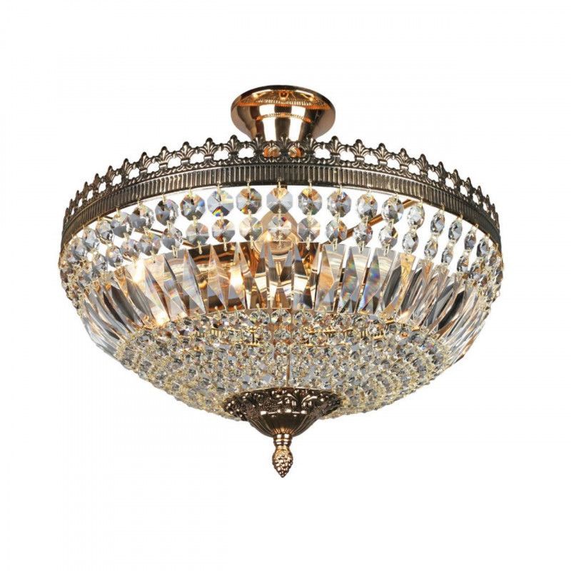 Люстра 37*35 см, 4*E27, 40W, Omnilux Omnilux 766 OML-76607-04, золотой