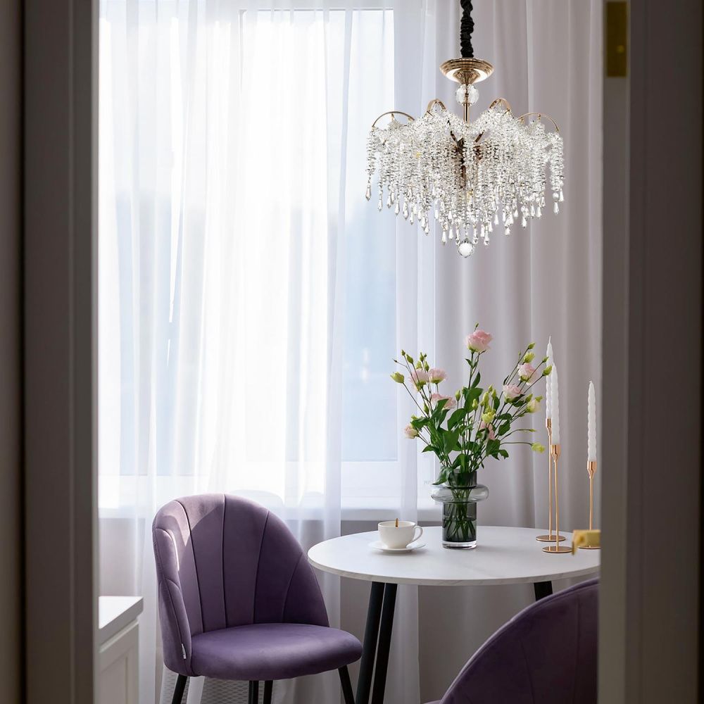 Подвесная люстра 48*48*105 см, Е14 10x40ВтW, Золото MODELUX ML.855.10